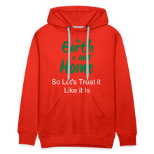 Load image into Gallery viewer, The Earth is Our Home Men’s Premium Hoodie - red
