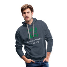 Load image into Gallery viewer, The Earth is Our Home Men’s Premium Hoodie - heather denim
